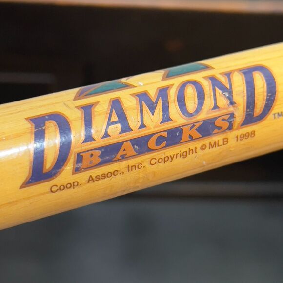 Vintage 90s Arizona Diamondbacks 1998 Souvenir Mini Baseball Bat 18" - Picture 3 of 4